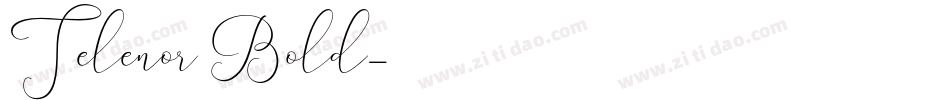 Telenor Bold字体转换